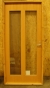 Door with glass and frame. 99 x 210