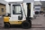 Forklift, Hyster, 2.5 ton. Inspection 2/14. 12,291 hours. Runs well. Heating. Air Seat. Bottle not included. Clear-view mast with hydraulic side shift and fork positioner. Lifting height max. 3330 mm. Good tires. Not to be collected until 4 PM on the last
