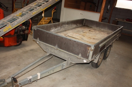 Trailer, Brenderup, 2 axles, T750 / L475 kg. Bad bottom. KX8025. License plate not included