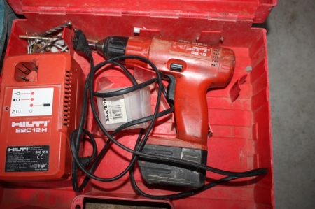 Cordless drill, Hilti with 1 battery + charger