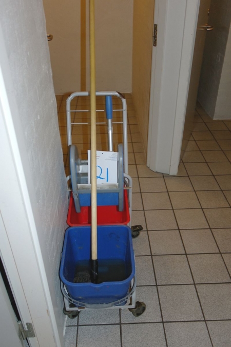 Cleaning Trolley + various paper
