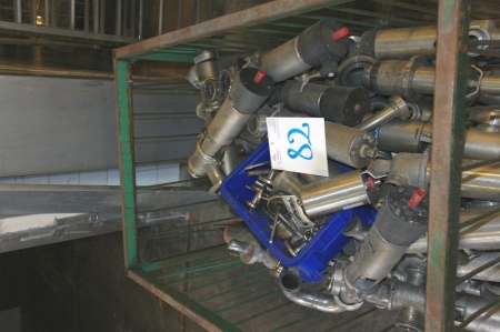 Pallet with Alfa Laval and APV valves approx. 440 kg
