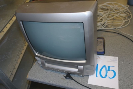 TV with VHS player, Scansonic