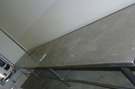 Table stainless 5.5 x 100 cm