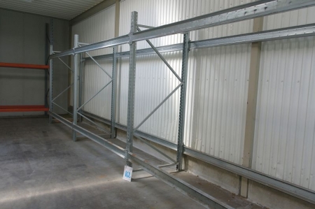 5 span pallet rack with 6 gables + 20 beams