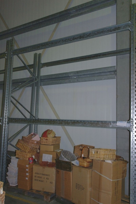 1 span pallet rack with 5 beams