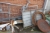 Scrap on site + div pallets of scrap inside + vessel with various stainless