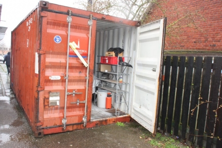 Material Container, 20 feet. Approved lock. Good condition. Without content. Not to be collected until the end of the last hour of collection time