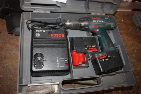 Aku drill, Bosch with 2 batteries + charger + belt sander, Holz-Her + orbital sander, Metabo
