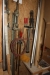 About 6 large clamps + miscellaneous clamps, etc.