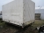 Van cargo platform on galvanized frame length approx. 4.2 meters, width approx. 2.2 meters, height approx. 2.4 meters, with fold-down sides and solid headboard and tarpauling top