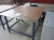 Work table with steel top, 1380x1250 mm