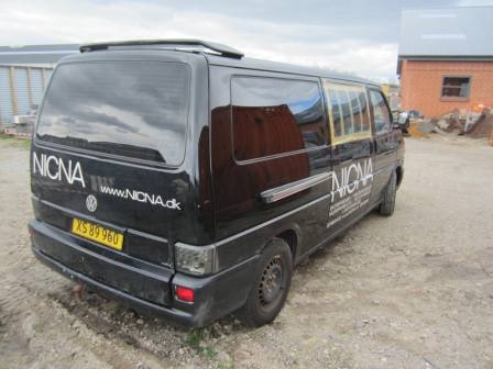 Van VW Transporter van TDI, year 1998, km 325 950, reg. No XS 89 960 (plate not included) hitch pane of the side door broken, engine condition unknown, can not start, last sight 12.04.2012 at 302.000 km. Front cover is missing