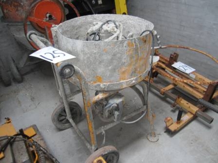 Concrete mixer, 80 liters with electric motor and cable