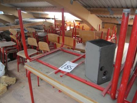 4 x canteen tables, approx. 40 pcs chairs