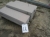 10 stk. fræsede granitblokke, ca. 100x30x8 cm, palle medfølger 