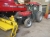 4-wheel drive tractor Case IH, JX1095N, year 10/2008, hours 1511 with rear hitch, hyd. outlet rear, front lift, hydraulic front , with front broom AM Techo type HF-21725, 1600 mm wide, turnable