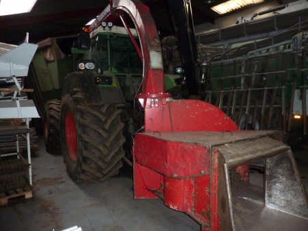 Tractor, Fendt 926 with chipper wagon with forest crane, TP400