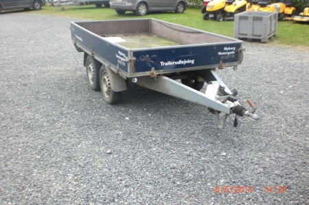 variant boogie trailer med bremser 1000 kg total 700 kg lasteevne tidl reg nr. JT 6733