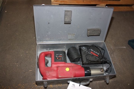 Aku Press Fit Tool including two batteries and charger. Ridgid. Testing and OK