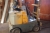 Electrical forklift truck + charger. Drives well