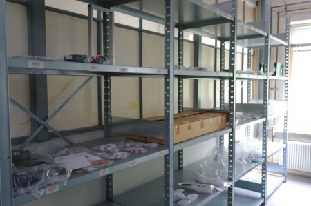 4 span Steel Shelving without content, 60 x 100 cm
