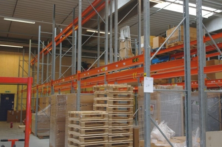 12 span pallet rack 36 beams + 14 uprights without content