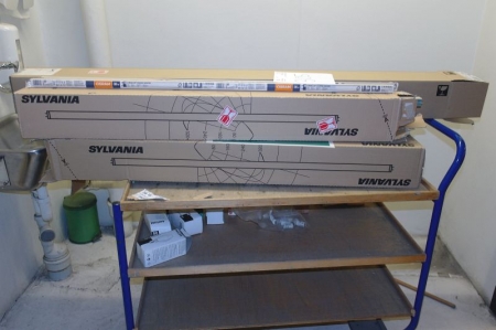 Trolley with Sylvania fluorescent tubes