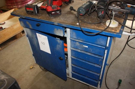 Tool Trolley with contents in drawers