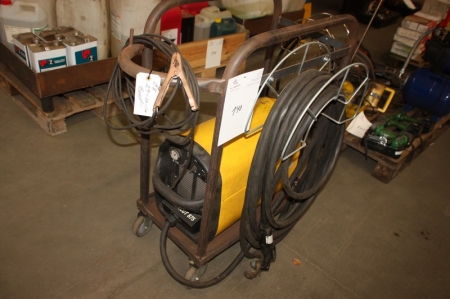 Plasma cutter, ESAB Powercut 875 mounted in the frame on wheels
