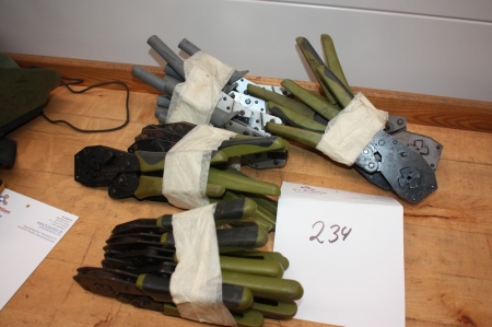 About 20 hydraulic pliers