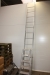 Aluminium ladder, Zarges, 12 steps + Aluminium stepladder, Zarges, 2 x 4 + stepladder with 2 steps