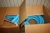 2 kasser blå flexslanger, dimension 5,0 cm, længde á 20 meter