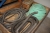 Kasse med flexslanger, ubrugt, Flexhaust CW4-S, ø152 mm, længde á 10 meter + 3 paller med diverse slanger