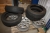 4 x alloy wheels, VW ET50 6.5 Jx1, 6H2 + 4 winter tires, 75/60 ​​R16
