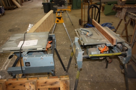 2 x building saws, reversible, ELU (one condition unknown)