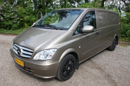 Van, Mercedes Vito 122 CDI, V6, 224 hp. Year 2011. Painted wood wheels with winter tires. Large navigation. Air conditioning. Reversing camera. Faux leather seats. Subwoofer. Extra battery with charger. Oil burner. DAB radio with bluetooth, CD / DVD. Shel