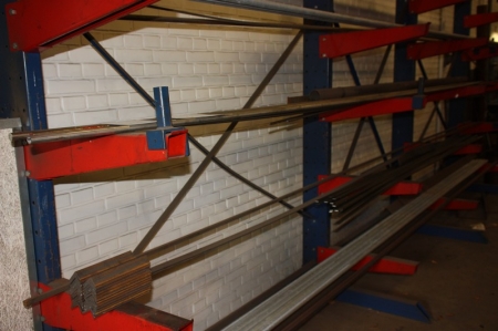 Content in cantilever racking: Various steel