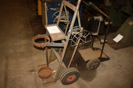2 x oxygen and acetylene carts