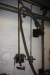 Metal Belt sander, Erini, 2000x75mm with exhaust, filter barrel and hose on wall mounted swing arm
