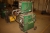 Welding rectifier, Migatronic MIG 520 + wire feed unit (without cover) + welding cable welding + torch + gauge + cooling unit, CTU 3000. Mounted in frame on wheels