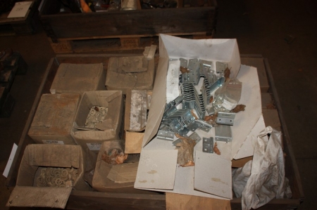 Pallet with miscellaneous, including fittings in parts of Nelson bolt welding, etc.