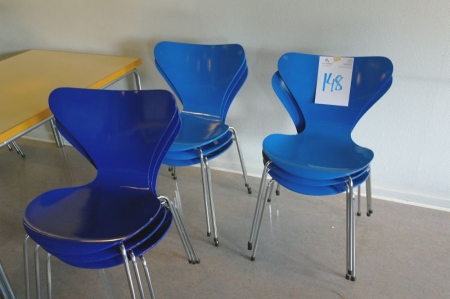 9 x Series 7 chairs, Fritz Hansen
