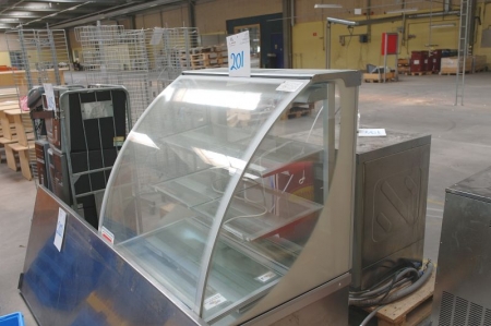 Refrigerated display case with glass front