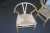 8 x Wishbone chair by Hans J Wegner + round table
