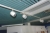 Various spot on rails in the ceiling in the cafeteria