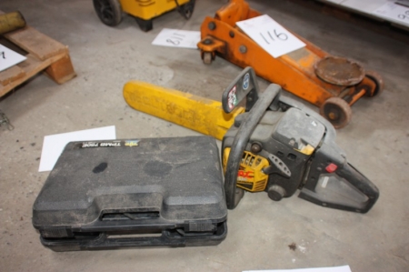 Petrol-powered chainsaw, McCulloch, MAC 835AV + hammer drill, Topcraft PPMB 750E