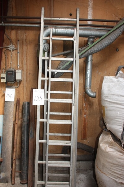 3 x aluminium ladders