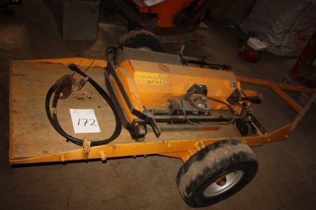 Flail mover, Stiga (not complete), type PA409 + trolley with rubber wheels
