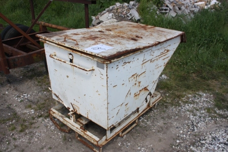 Tilting container with lid, 550 liter